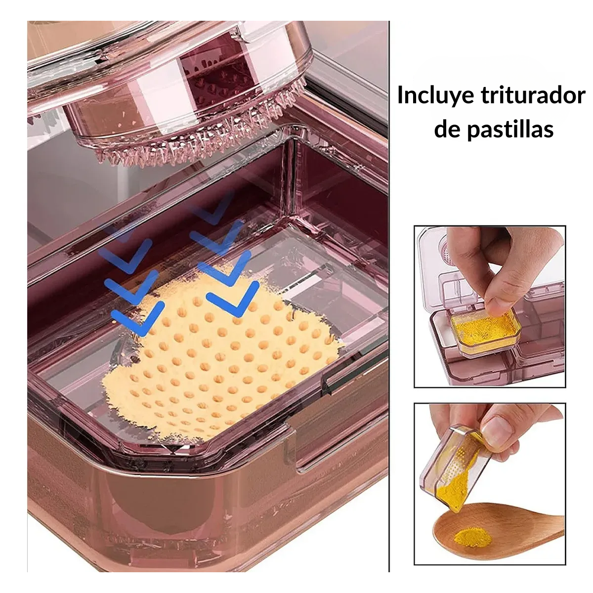 Pastillero Organizador, Cortador Y Triturador De Pastillas-2