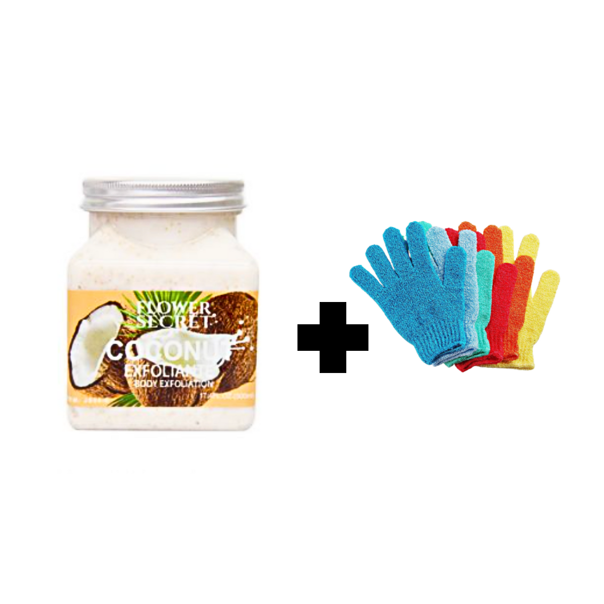 Crema Exfoliante Corporal Coco 500 Grs +Guante Masajeador-0
