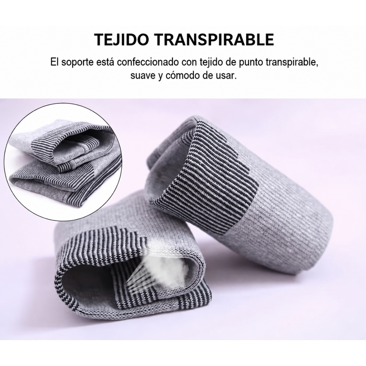 Set 8 De Proteccion Rodilleras Munequeras Carbon Bamboo-4