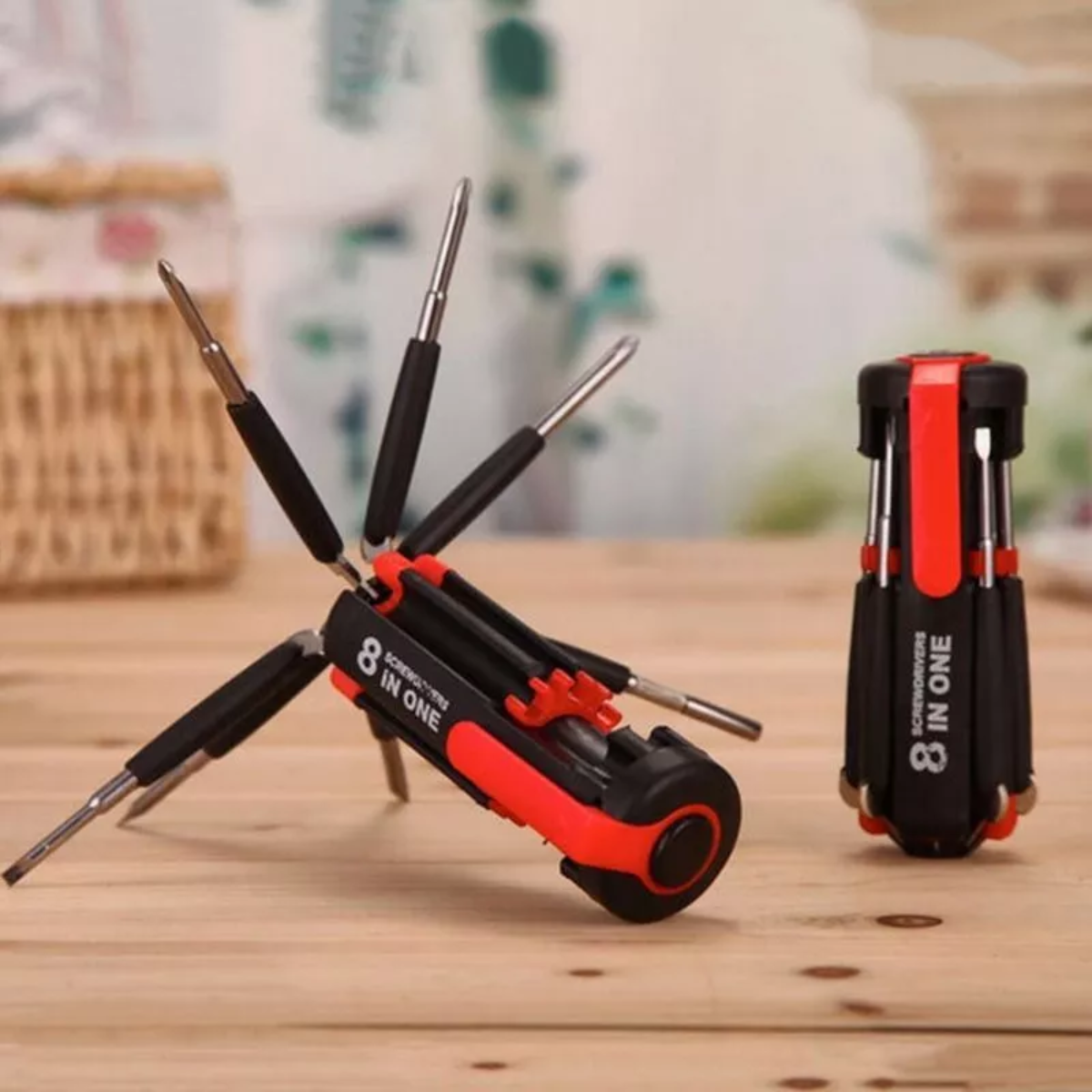 Destornillador 8 En 1 Con Linterna Led Emergencia Multiuso-6