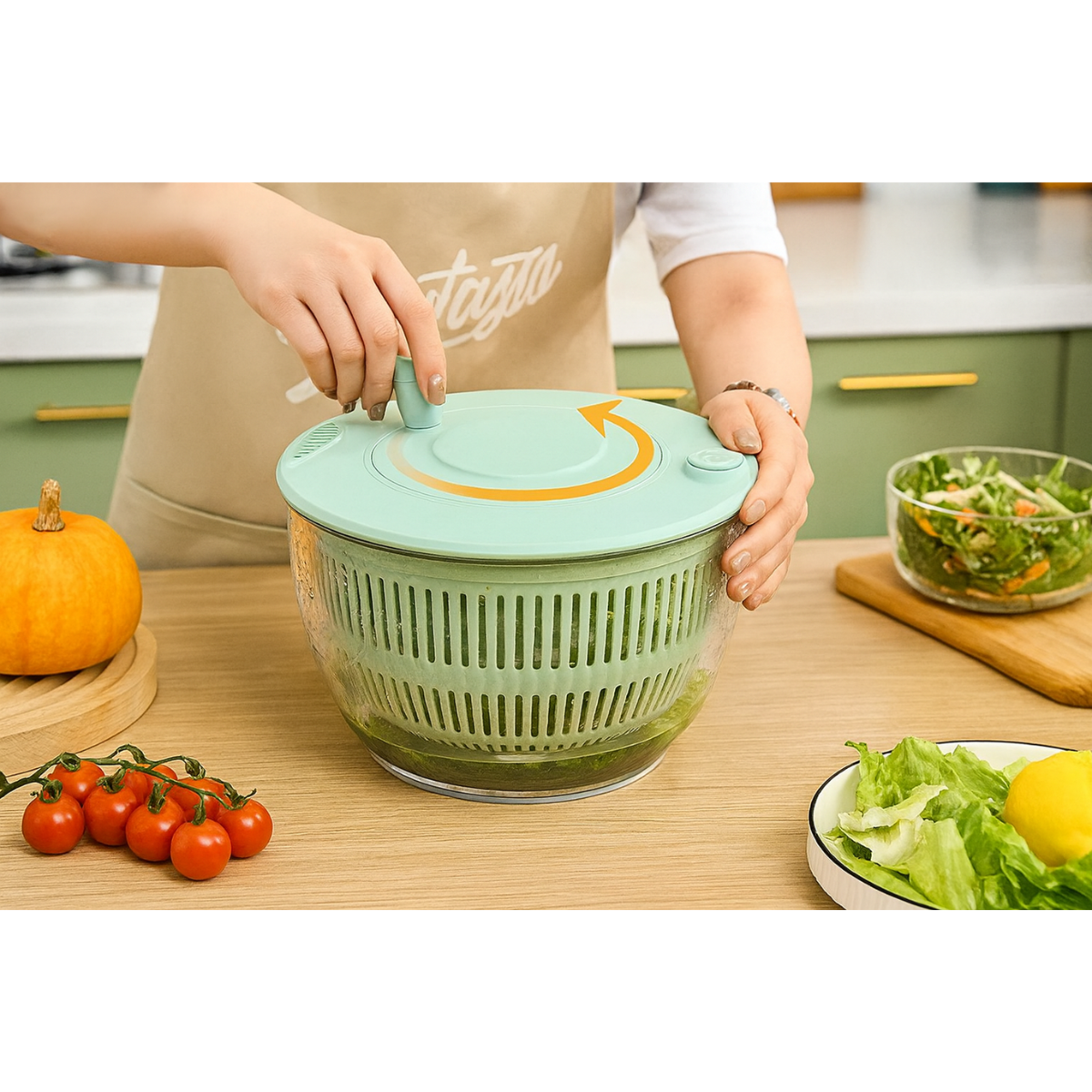 Cortador De Verduras Vegetales Escurridor Alimentos Multiuso-4