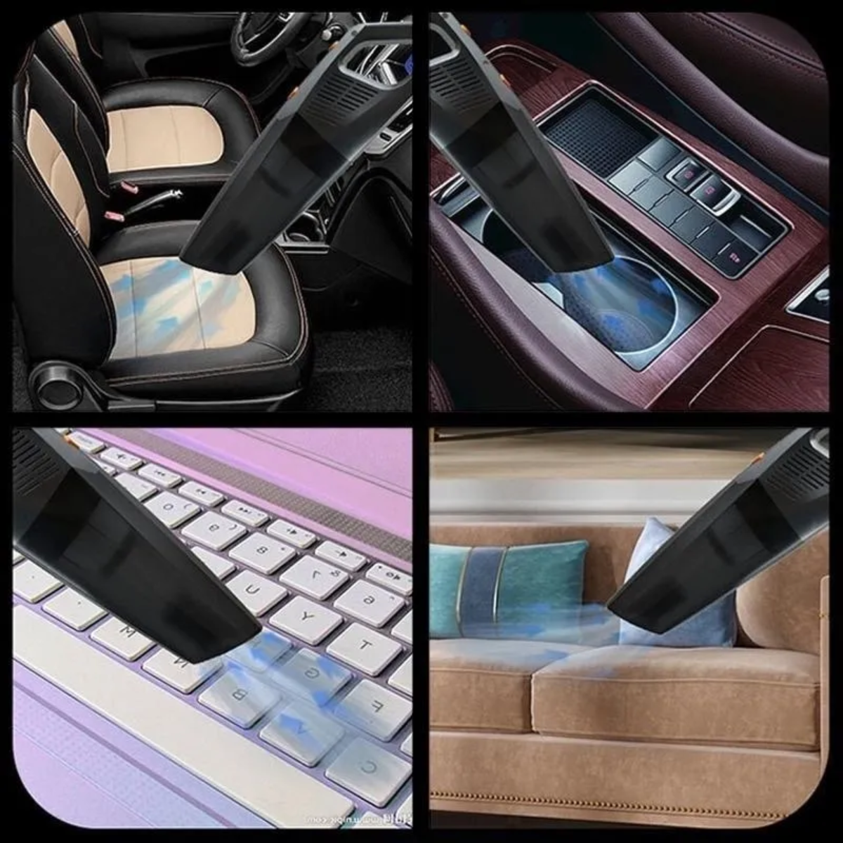 Aspiradora Mano Inal mbrica Auto Hogar Fuerte Succi n 6000pa-6