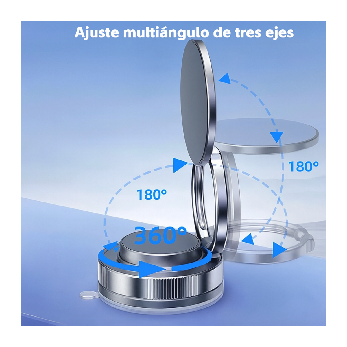 Soporte Para Celular Escritorio Auto Magnético Negro-5