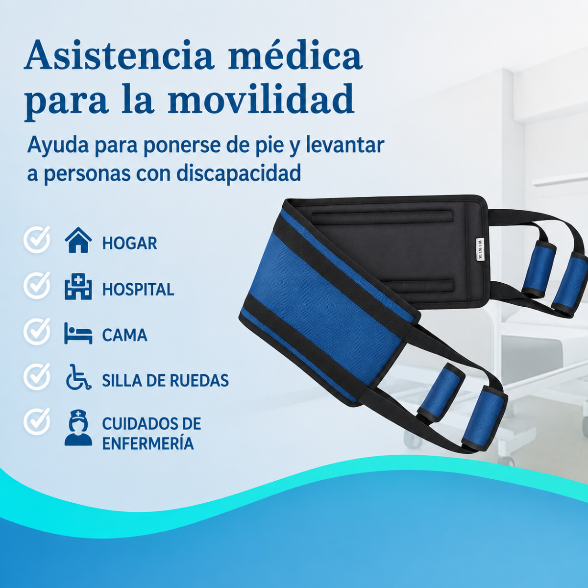 Cinturon De Transferencia Auxiliar Para Movilizar Pacientes-3