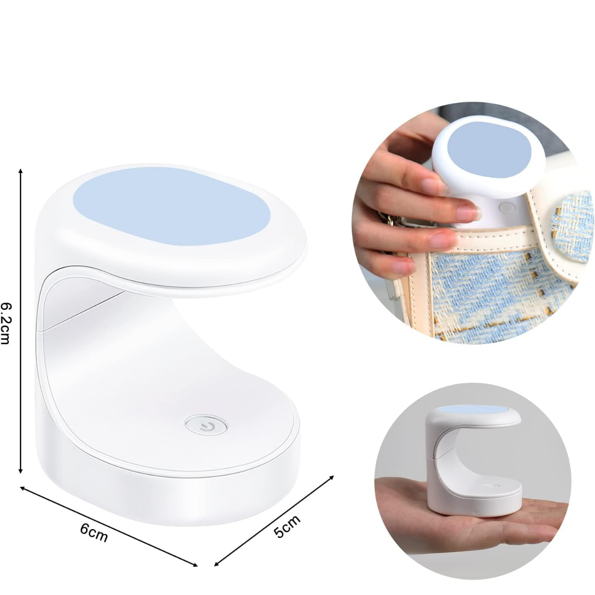 Mini Lampara Uv Led 6w Para Unas Secador Portatil De Gel-1