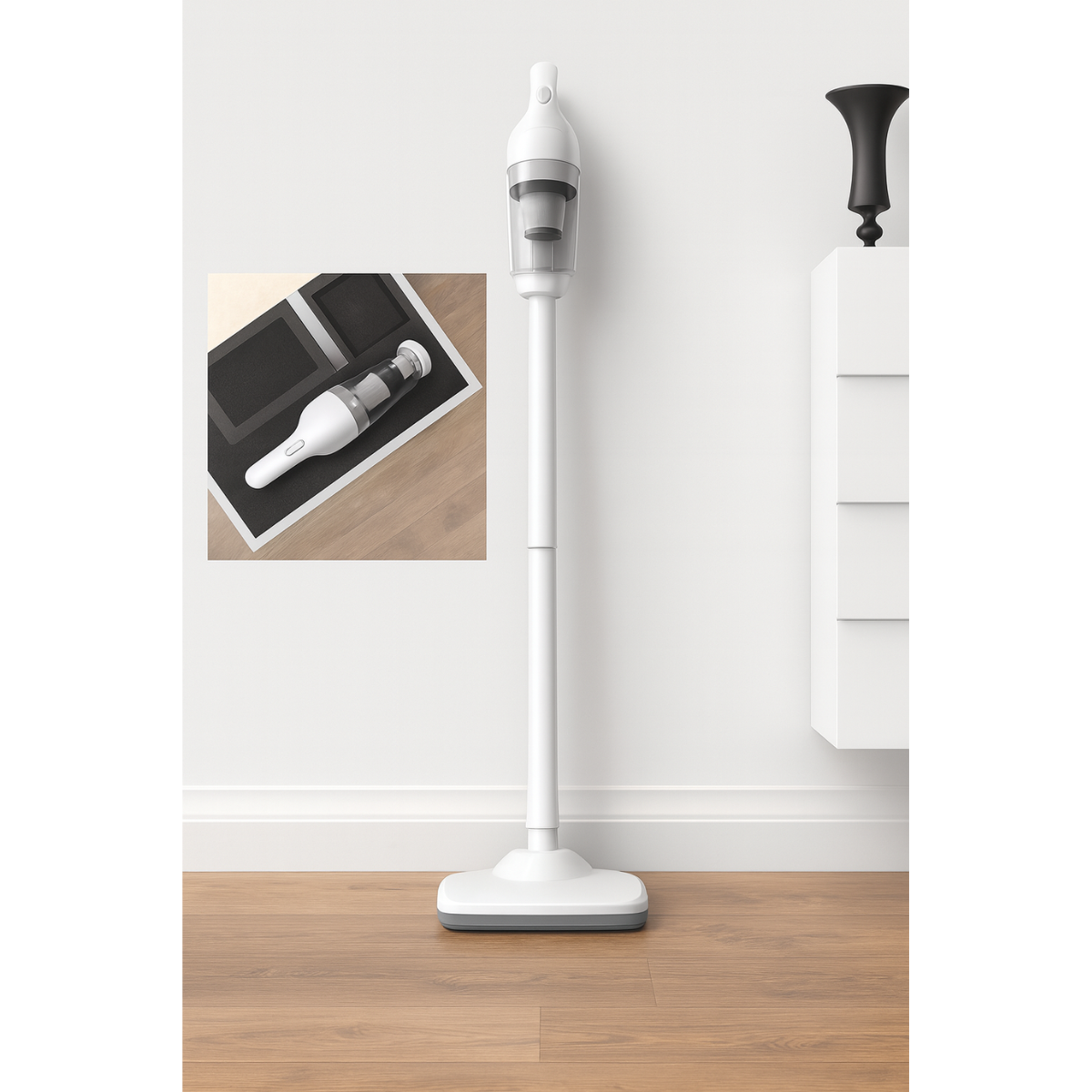 Aspiradora De Mano Inalámbrica Portátil Hogar 2 en 1 Multiuso-6