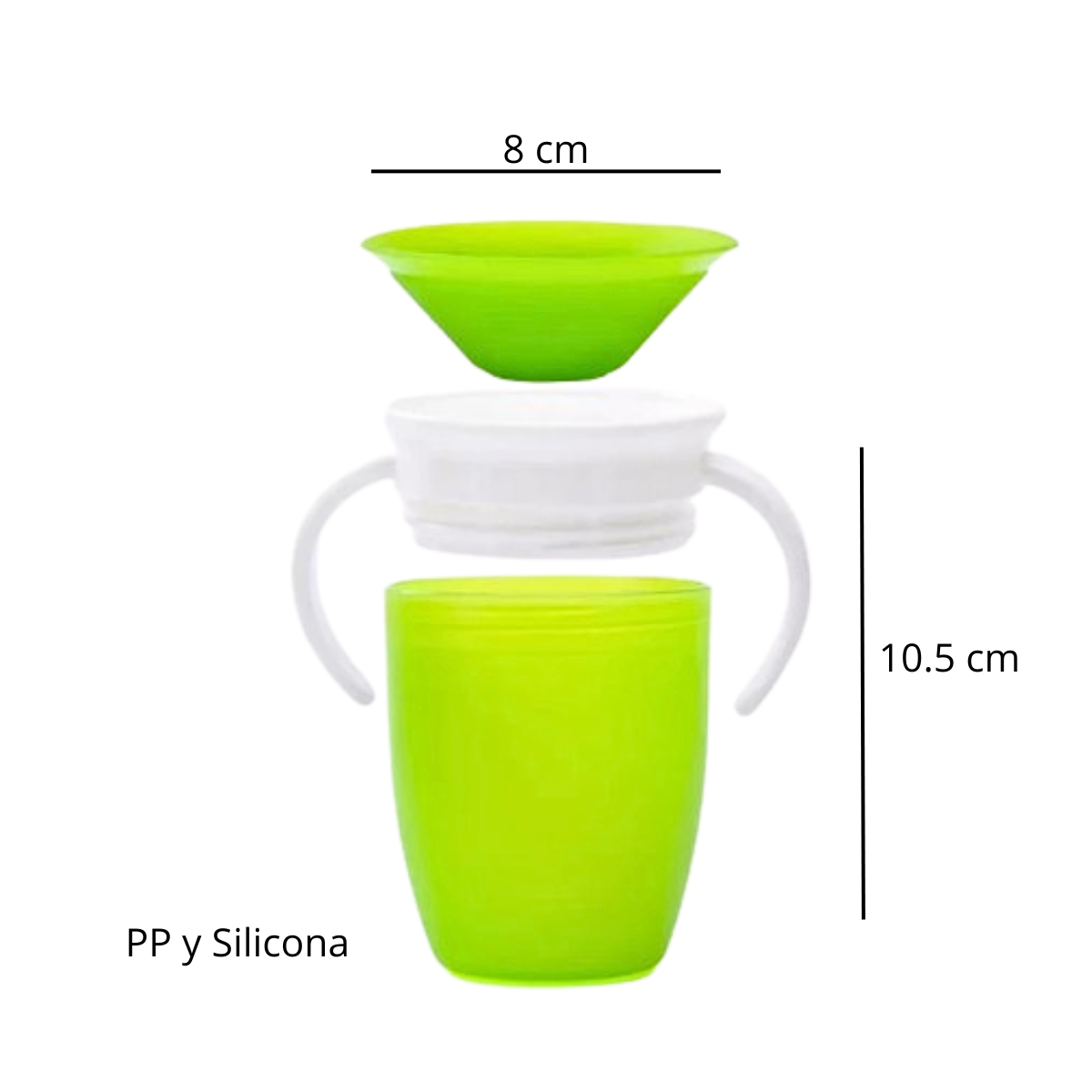 Vaso Taza Antiderrame Mágica Para Bebes Y Niños 360°-2
