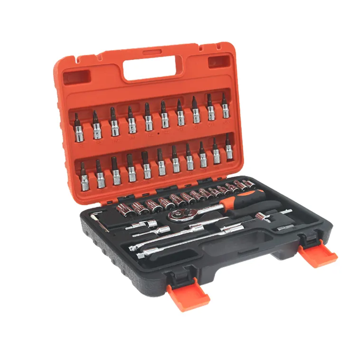 Kit Herramientas 46 Piezas Llaves Dados Y Ratchet-5