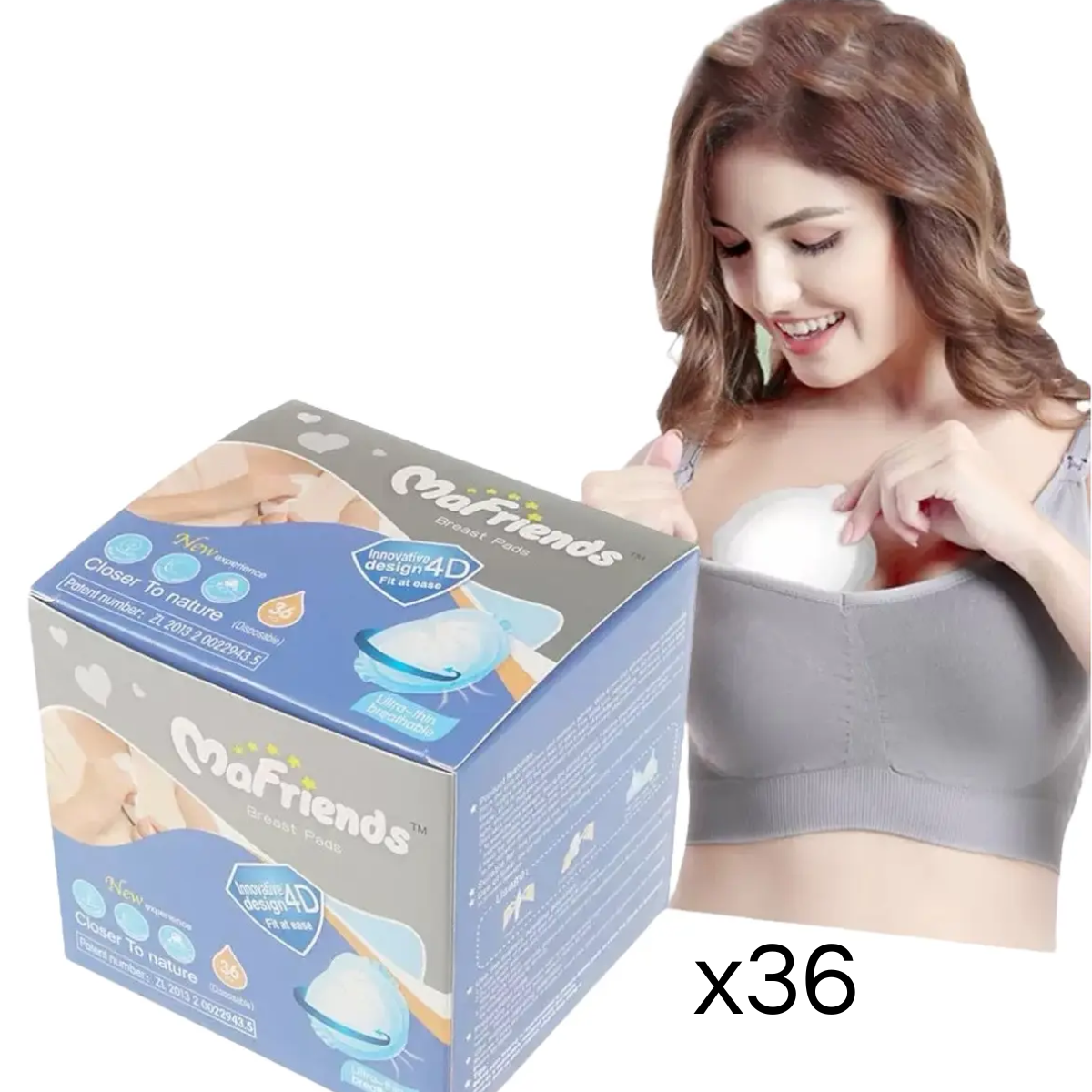 Pack 36 Almohadillas Ultra Absorbentes Lactancia Materna-5