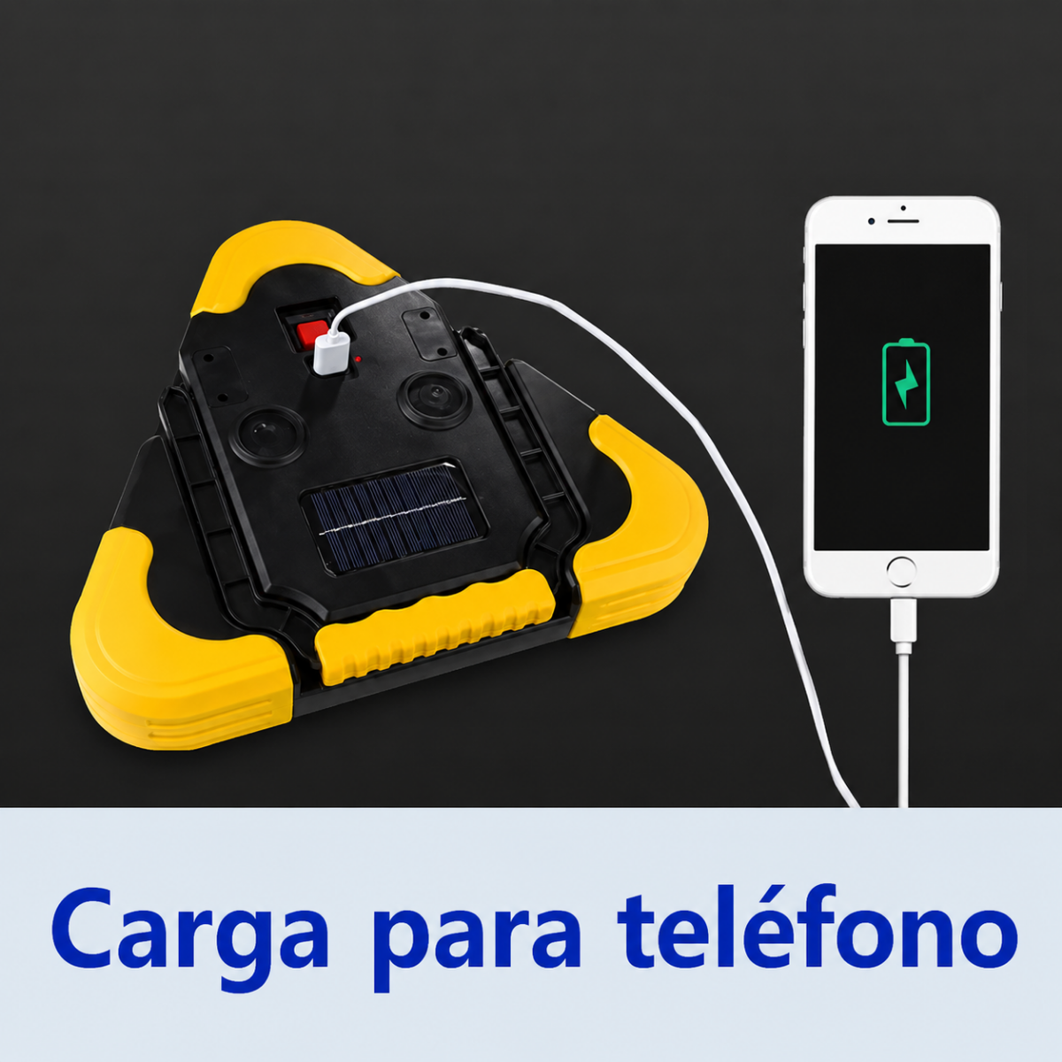 Foco Led Emergencia Hurry Bolt Cob Recargable Usb Camping-5