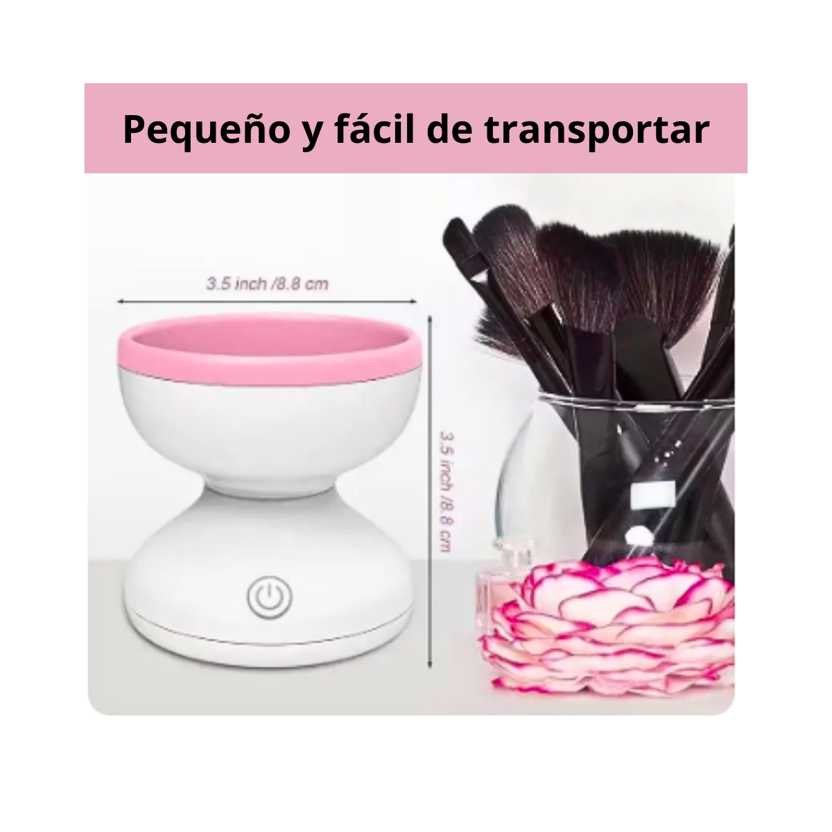 Limpiador Eléctrico Brochas De Maquillaje Giratorio Usb-2
