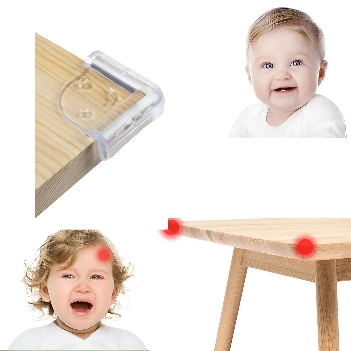 Pack 4 Piezas Protector De Esquinas Muebles Transparente-2