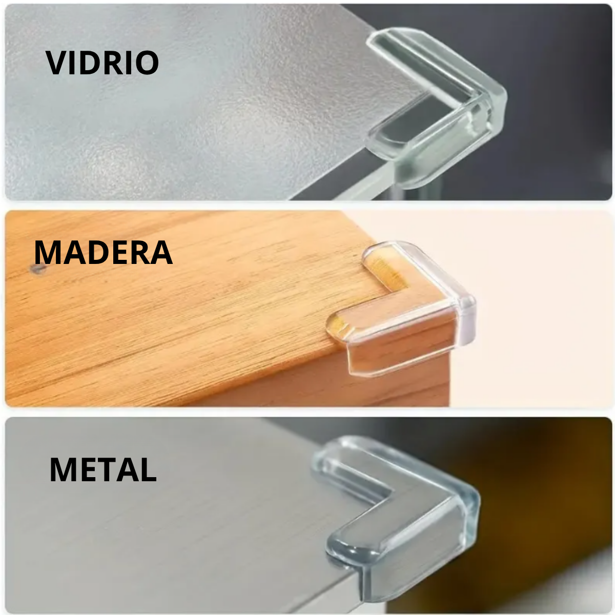 Pack 4 Piezas Protector De Esquinas Muebles Transparente-4
