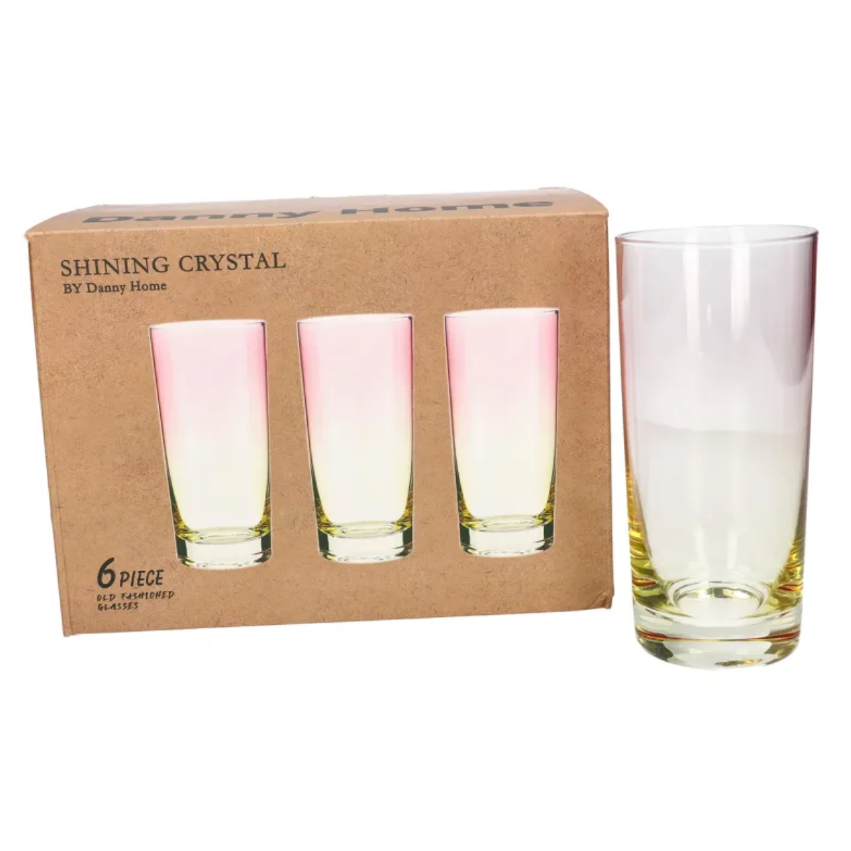 Pack 6 Vasos Vidrio Dise o Tornasol 460ml 16oz-5