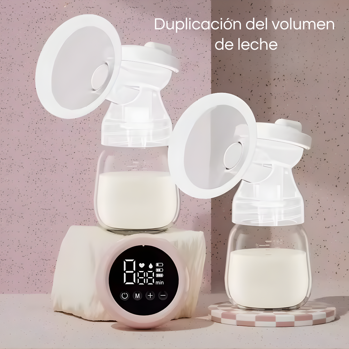 Extractor De Leche Materna Eléctrico Dos Vasos Pantalla Led-2
