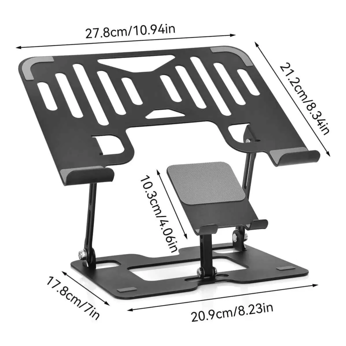 Soporte Alzador Plegable Ajustable Laptop Notebook Celular-3
