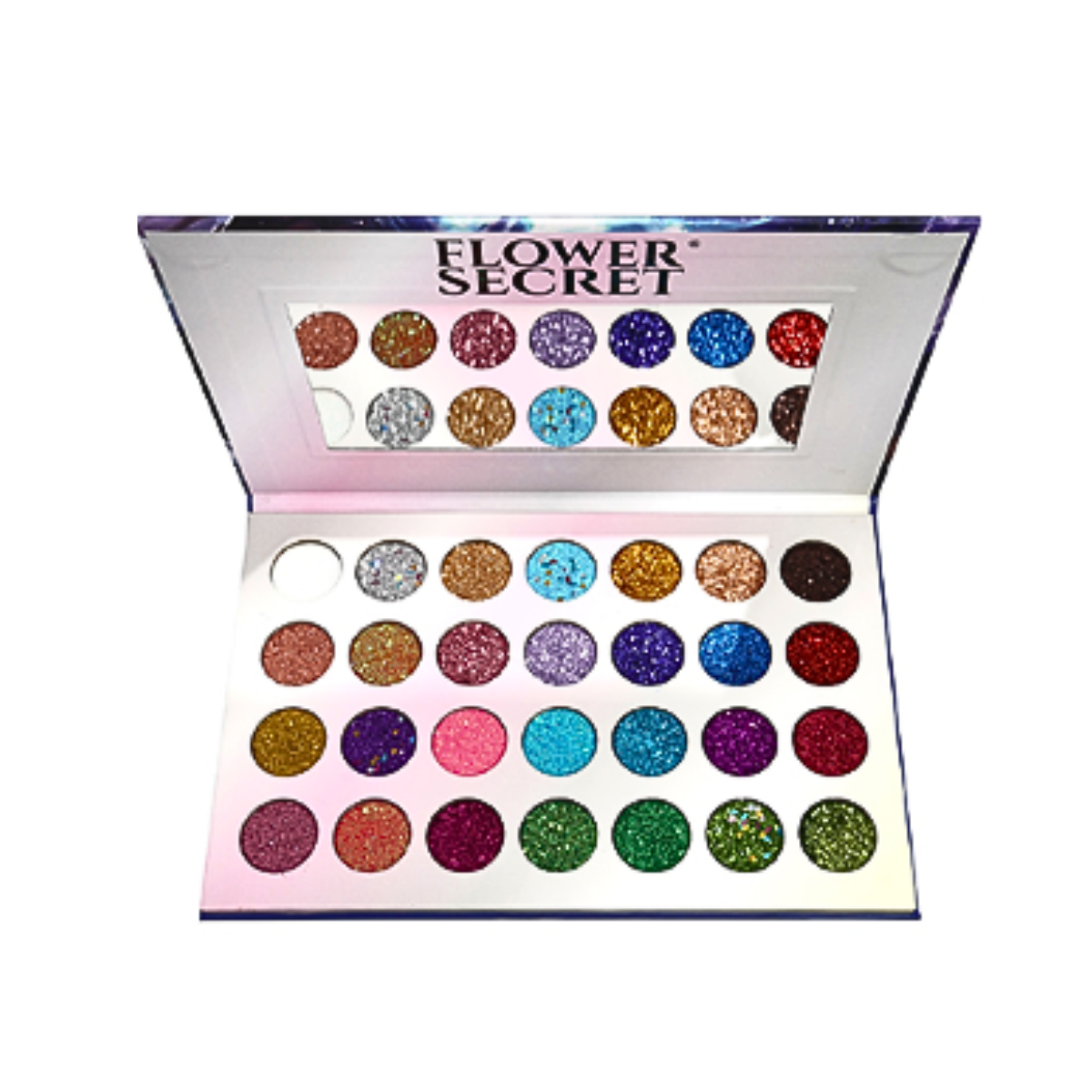 Paleta De Sombras 28 Colores Glitter Flower Secret-2