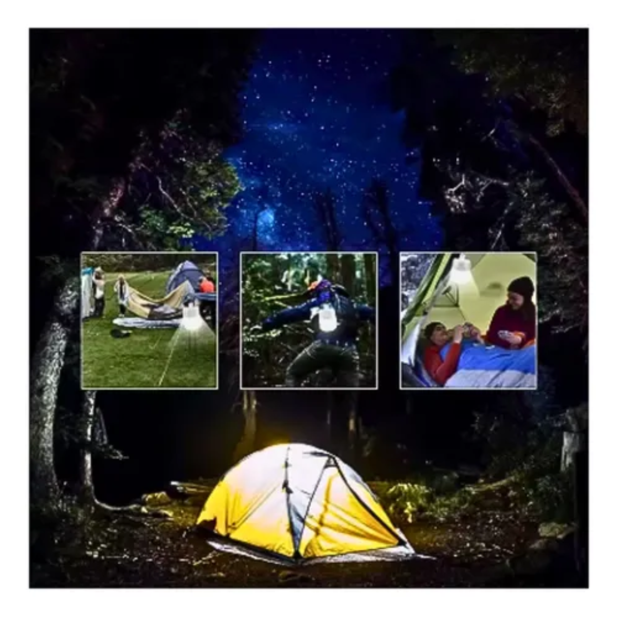 Ampolleta Led Recargable Solar Y Cable Emergencia O Camping-4