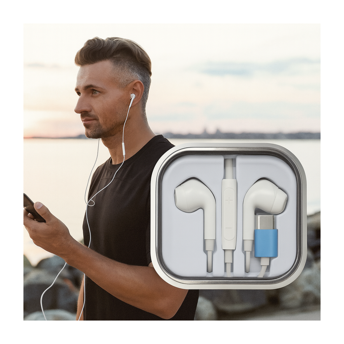 Audifonos Con Cable Tipo C Para iPhone Y Android Irm-3