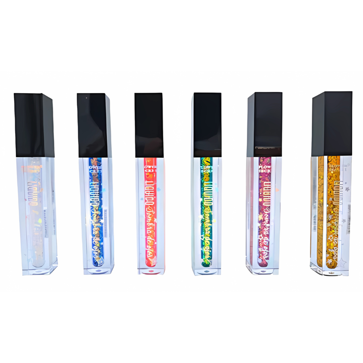 Pack 6 Sombras Glitter Liquida Colores Flower Secret-0