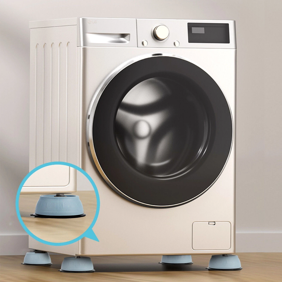 Pack 4 Soportes Antivibraci n Lavadora Muebles Multiusos-4