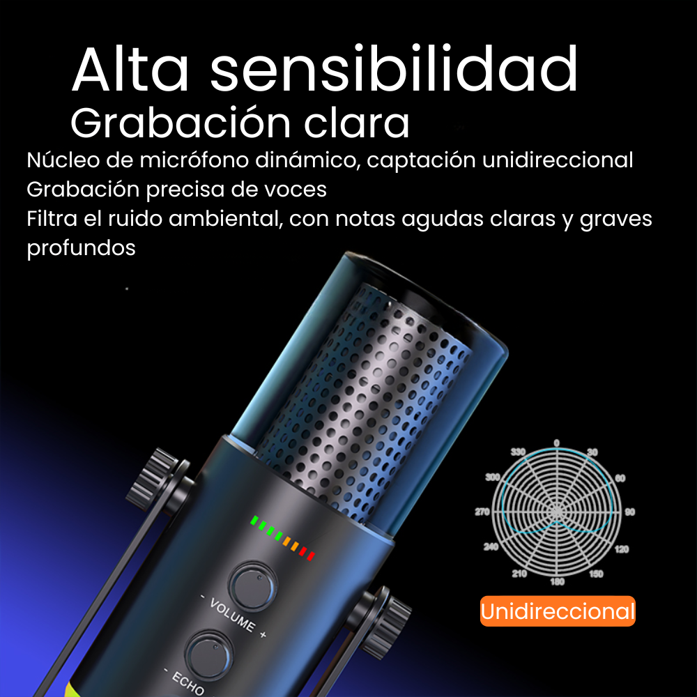 Microfono Dinamico Podcast Usb Xlr Profesional Streaming-3
