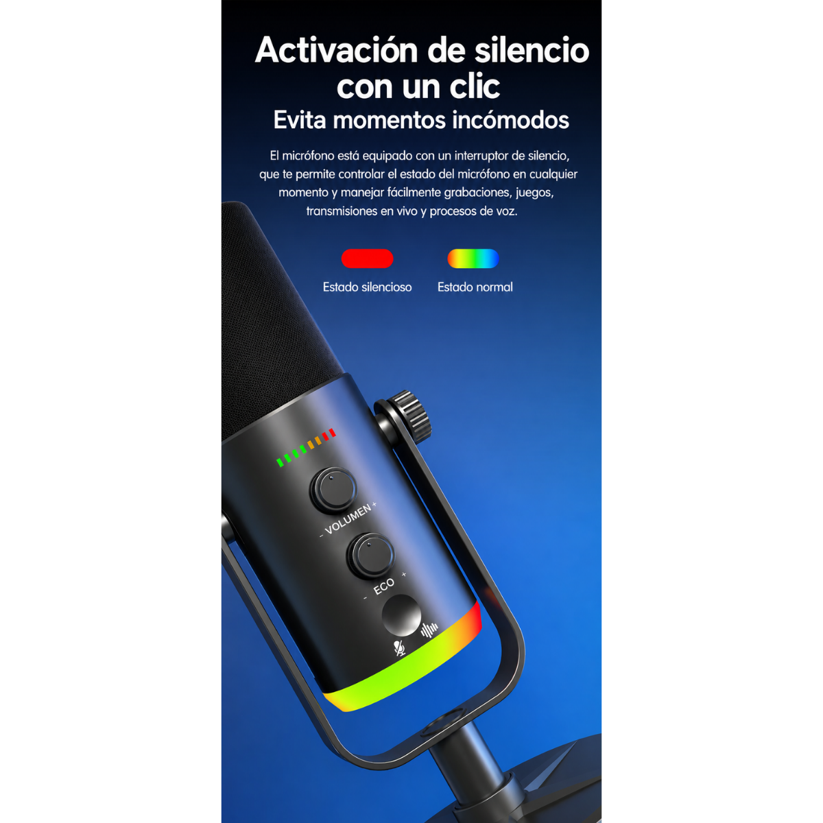 Microfono Dinamico Podcast Usb Xlr Profesional Streaming-7