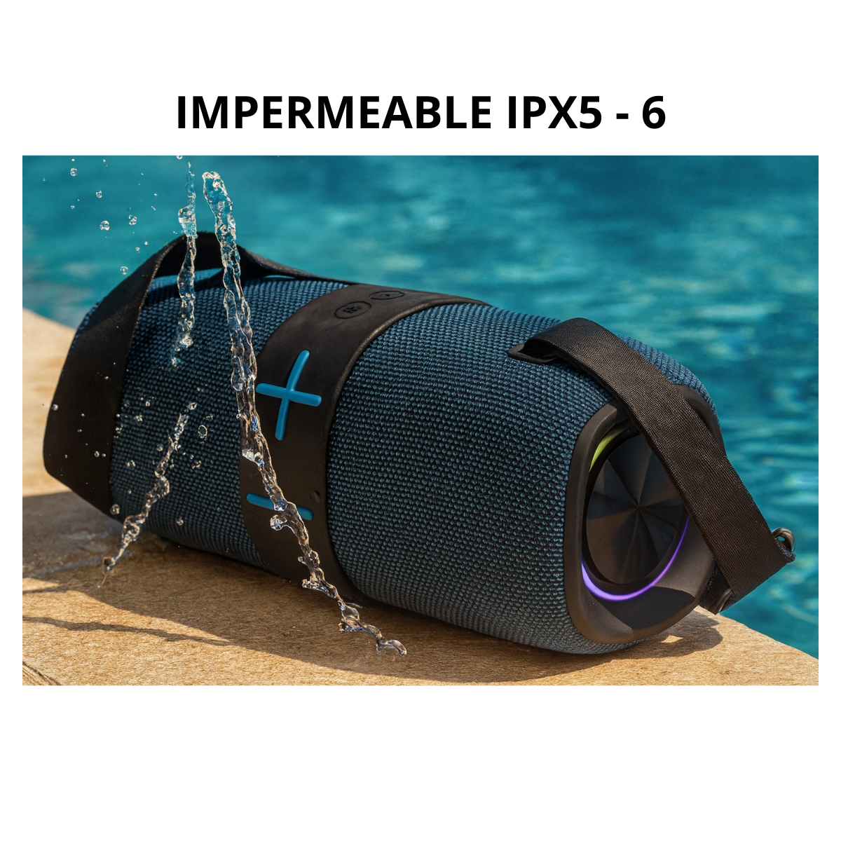 Parlante Altavoz Con Tirantes Inalámbrico Waterproof-3