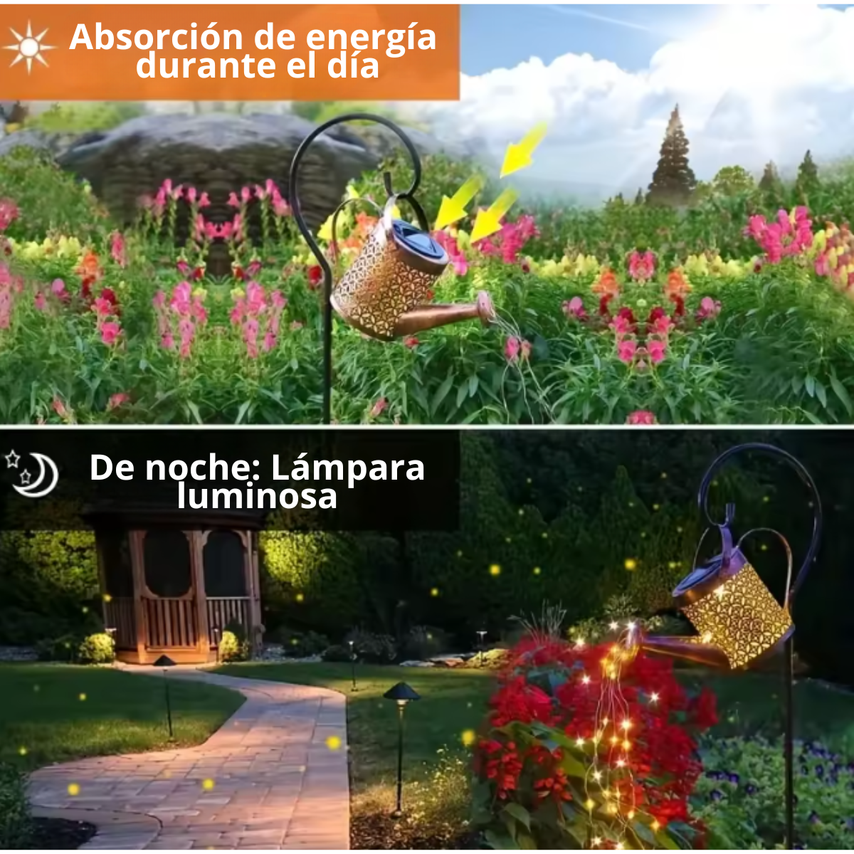 Lámpara Solar Led Exterior Hadas Jardín Waterproof-4