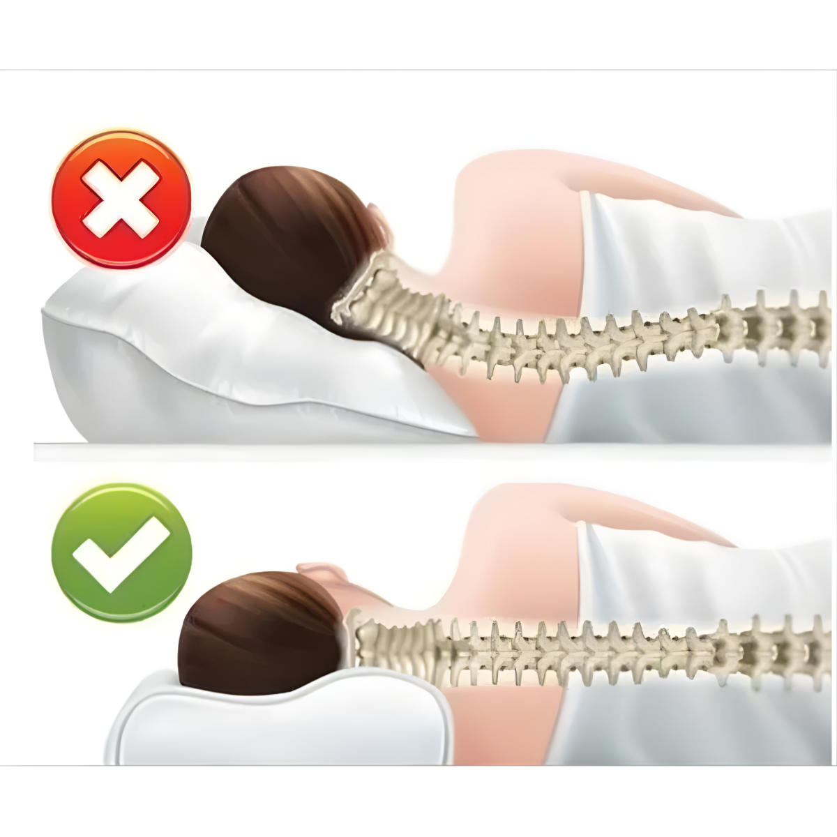 Almohada Viscoel stica Ortop dica Cervical Con Memoria-6