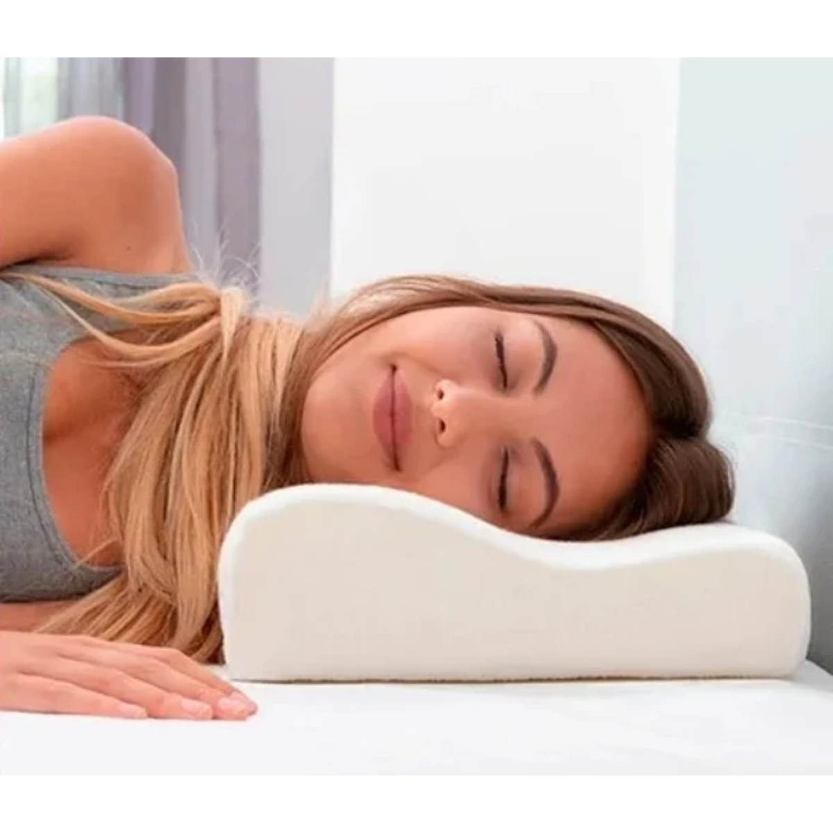 Almohada Viscoel stica Ortop dica Cervical Con Memoria-7