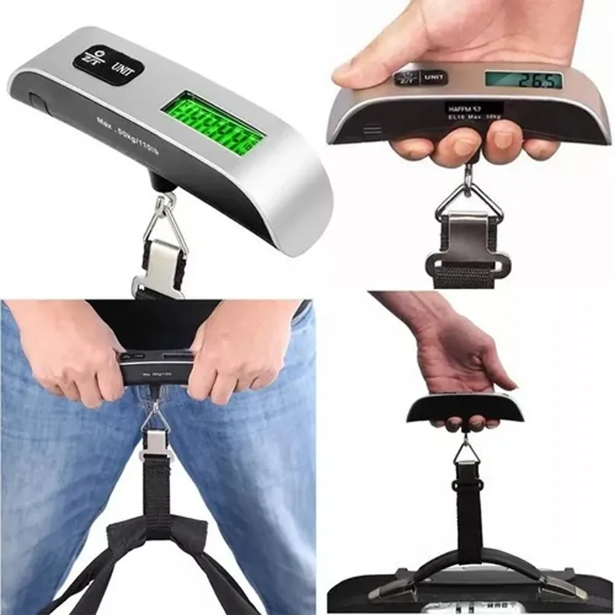 Balanza Digital Para Equipaje 50kg Maletas Display Pantalla-5