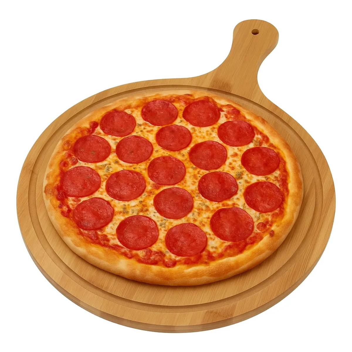 Tabla Picoteo Redonda Circular Pizza Madera 44x30cm-3