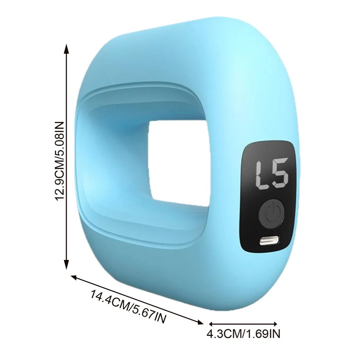 Anillo Masajeador Vibracion Recargable Musculos Deporte-5