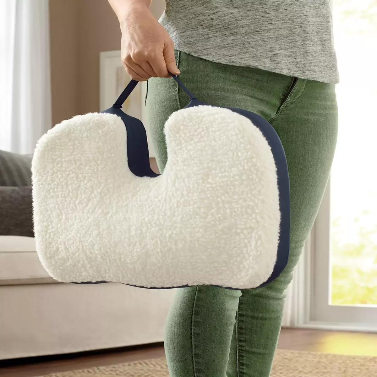 Cojin Gel De Espuma Viscoelastica Con Soporte Lumbar Ergonomico-5