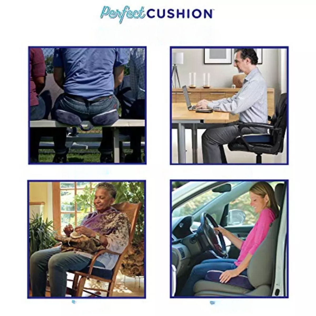 Cojin Gel De Espuma Viscoelastica Con Soporte Lumbar Ergonomico-7