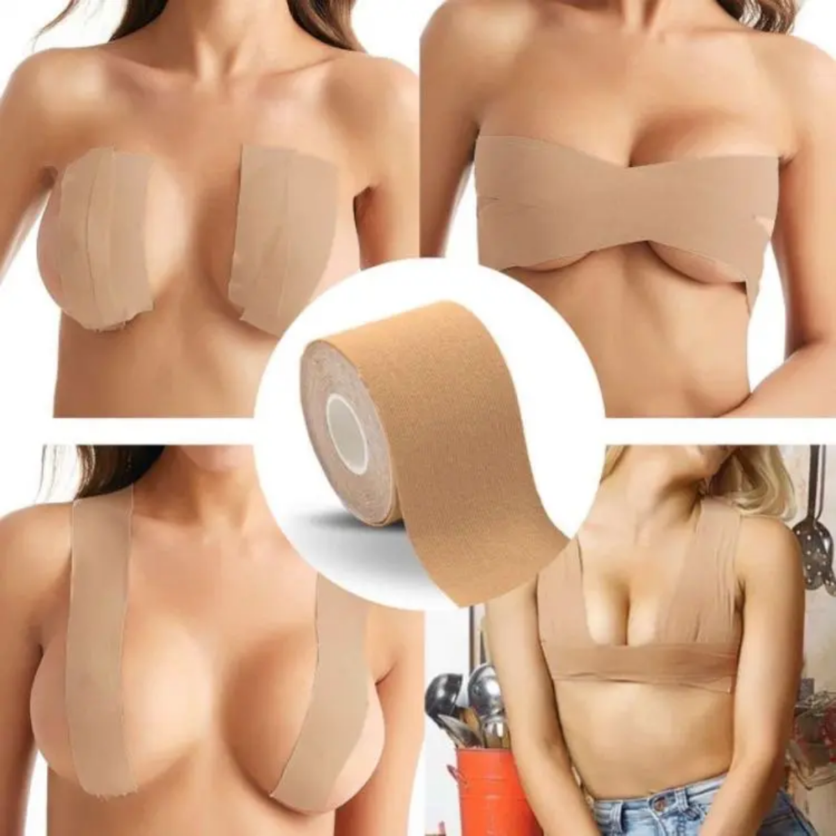Cinta Adhesiva Levanta Busto Tapa Pezon Push Up Invisible-4
