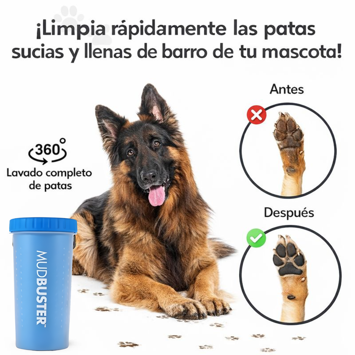 Lavador De Patas Port til Para Mascotas Silicona Suave-4