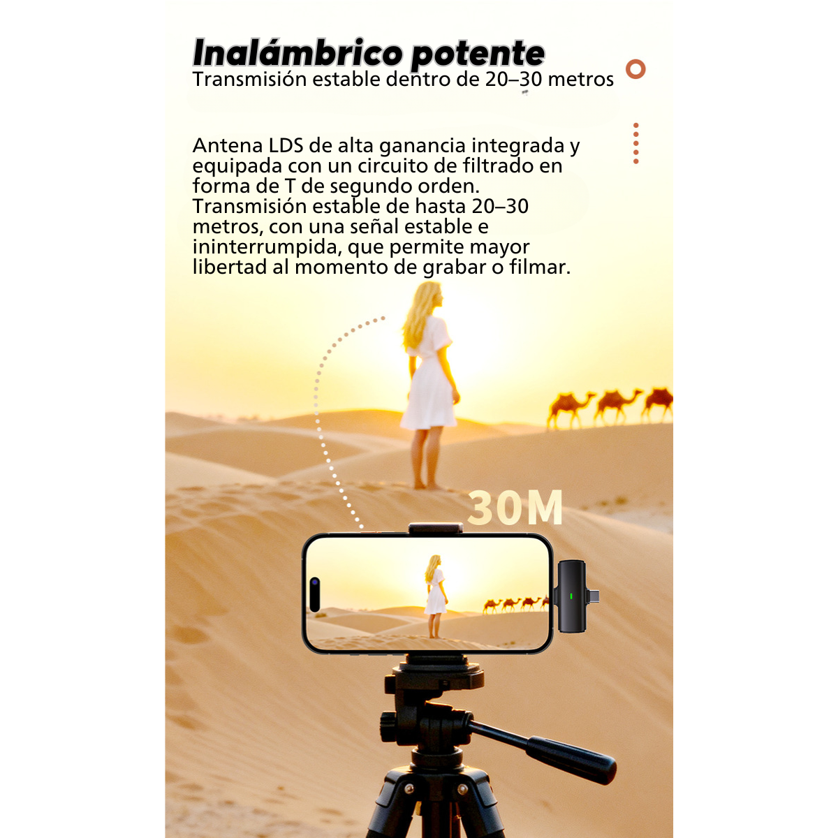 Pack 4 Microfonos Lavallier Inalambrico T90 Vlogs Usbc-4