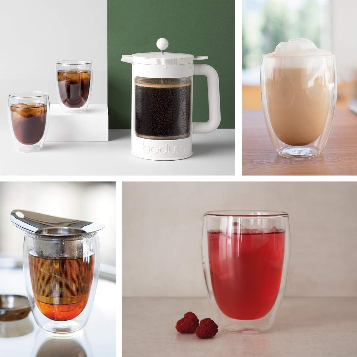 Pack 2 Vasos Vidrio Transparente Moderno 300ml-4