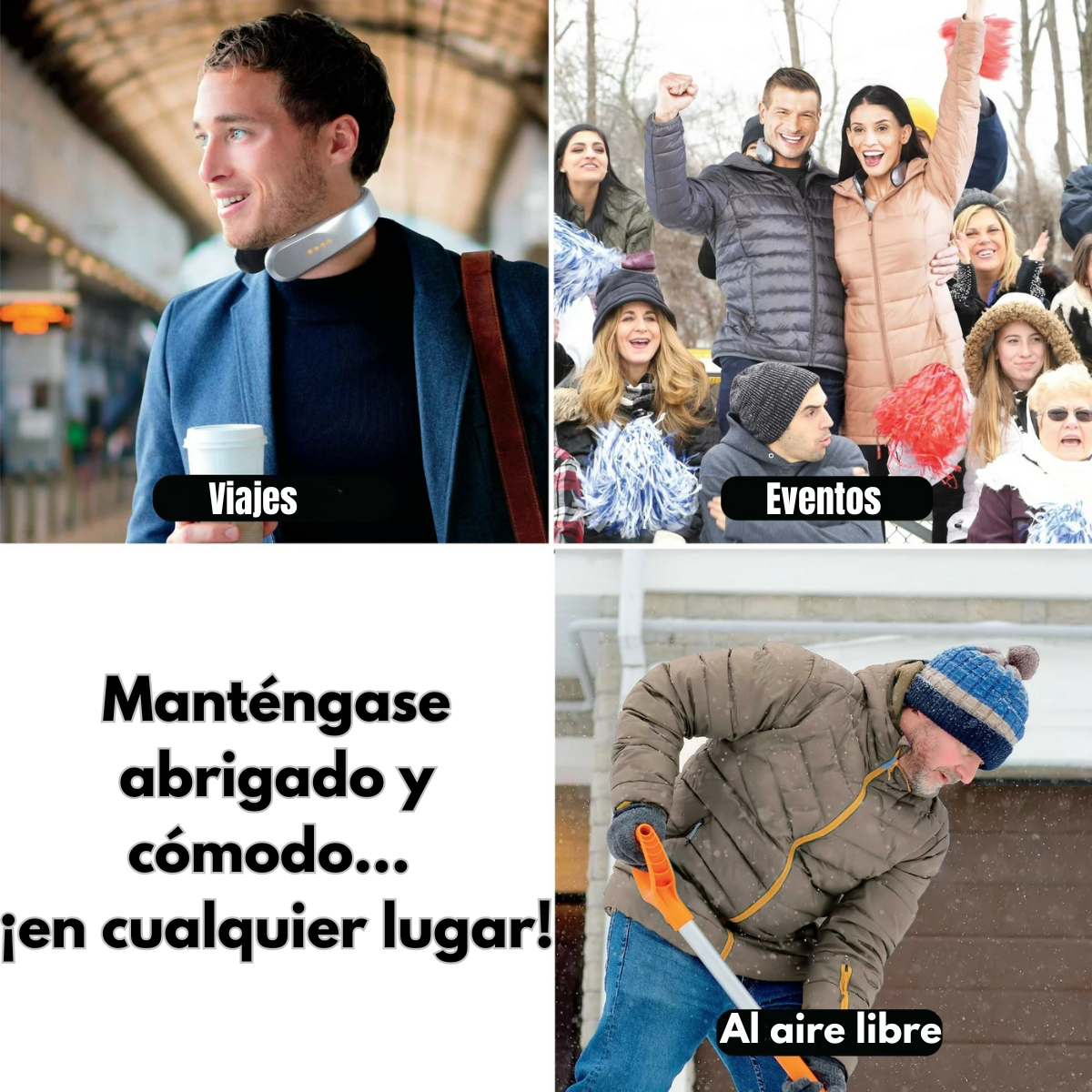 Calentador Cuello Electrico Portatil Recargable 4 Niveles-6