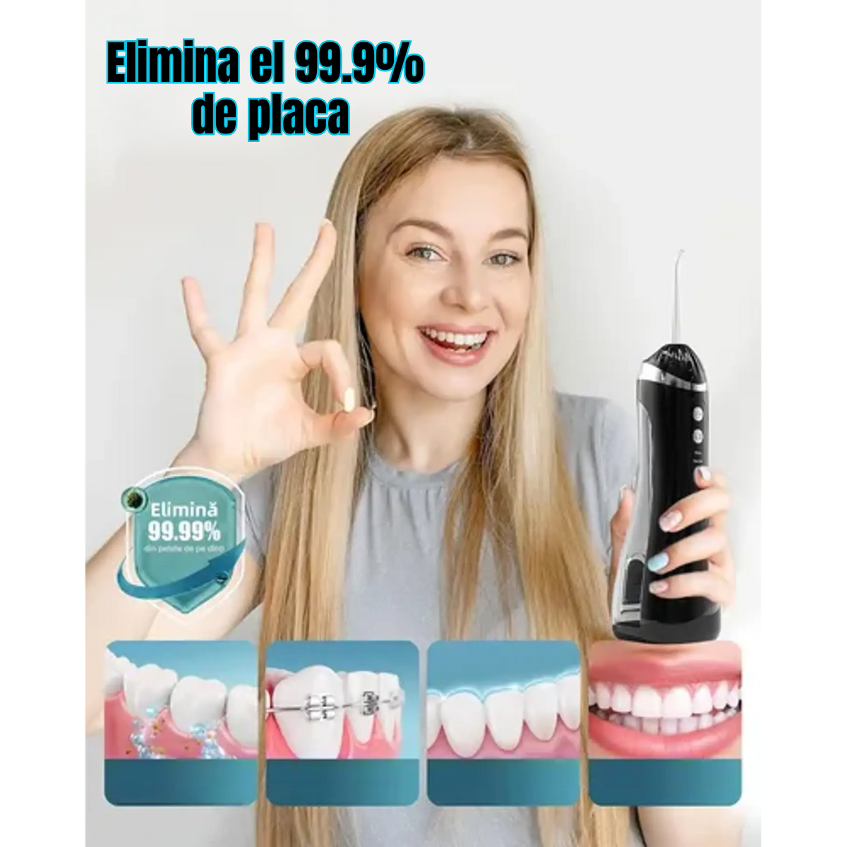 Irrigador Bucal Oral Portatil Recargable Usb 200ml-2