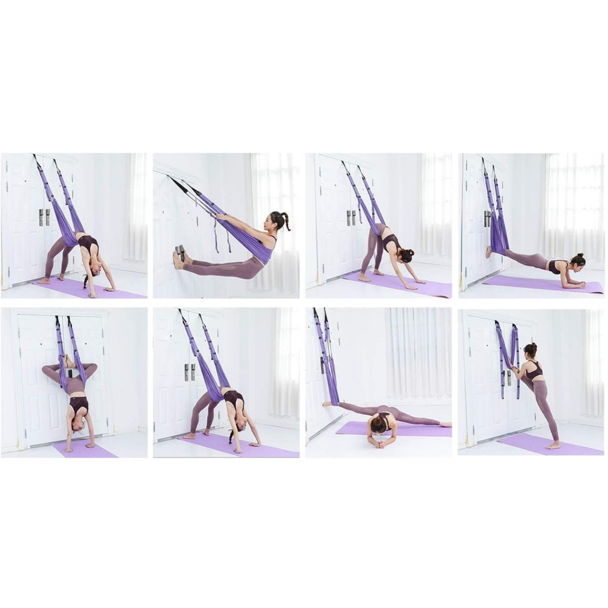 Columpio Hamaca Ajustable Para Yoga Aereo Estiramiento-2