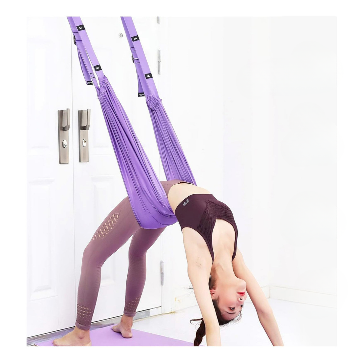 Columpio Hamaca Ajustable Para Yoga Aereo Estiramiento-3