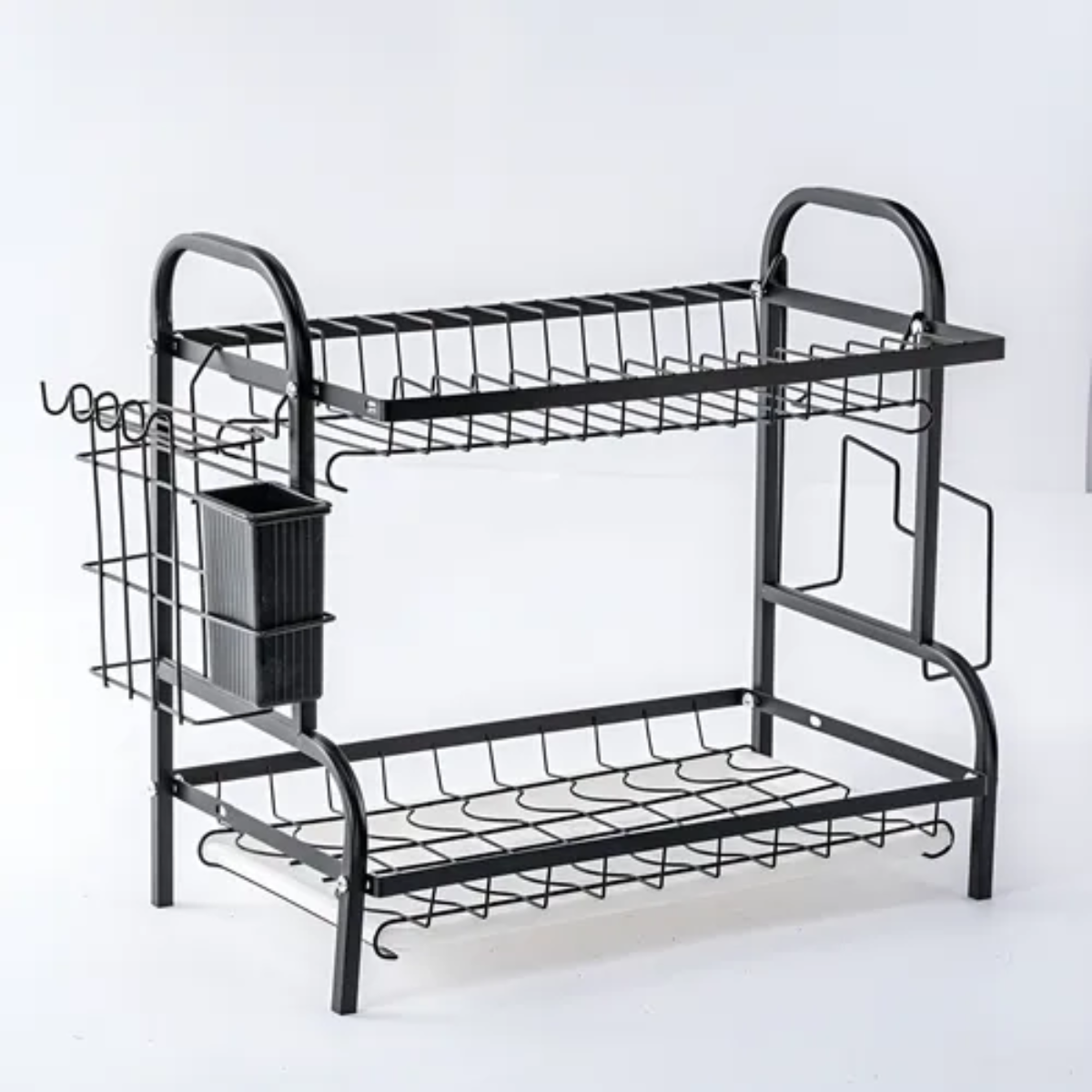 Secaplatos Cocina Escurridor Platos Cubiertos 2 Niveles-3