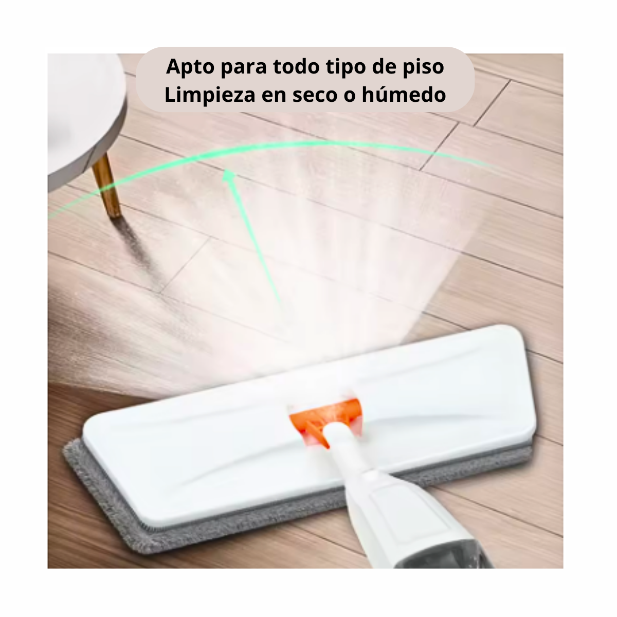 Trapero Mopa Microfibra Con Rociador Para Piso Reutilizable-4