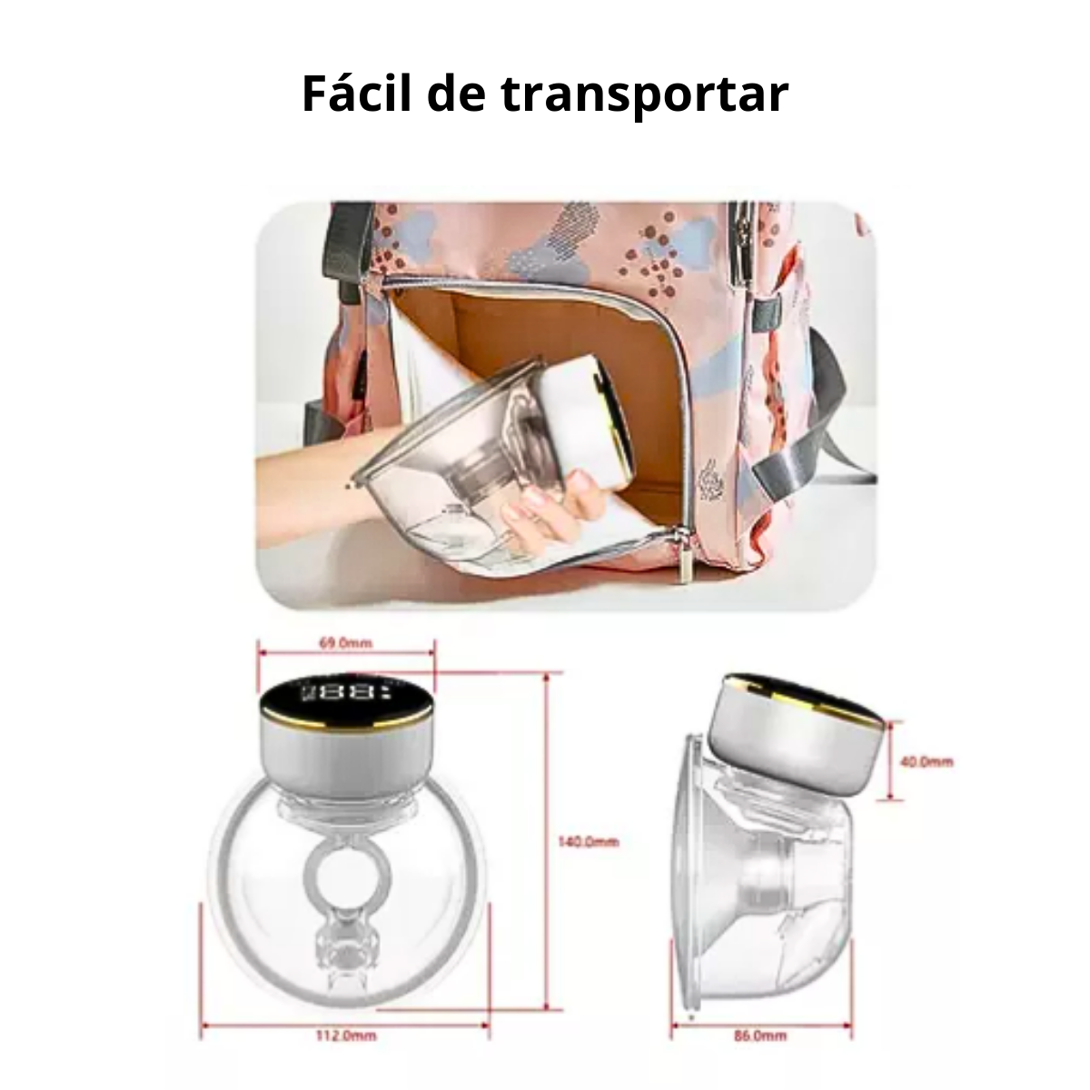 Extractor De Leche Materna Inalámbrico + 30 Bolsas-4