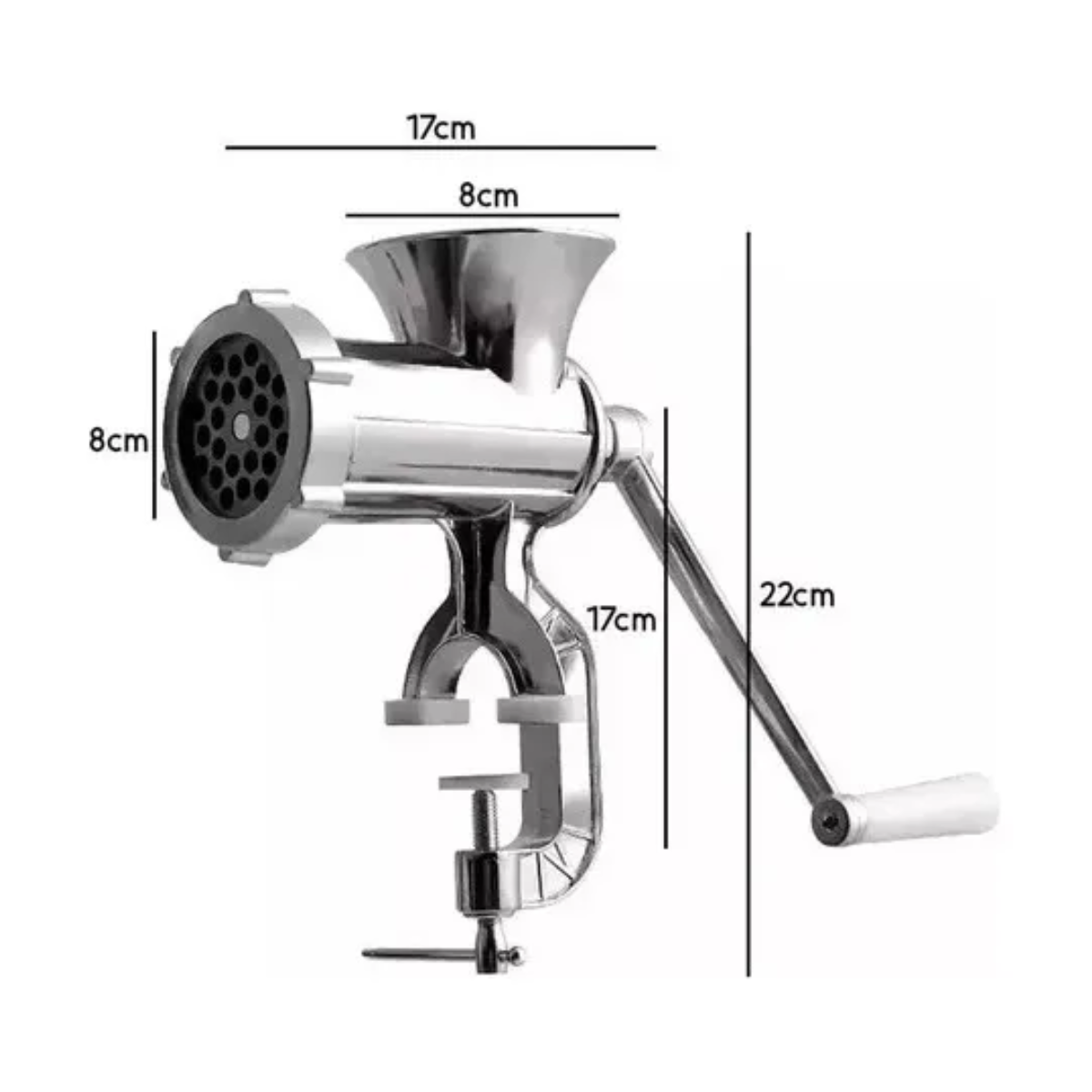 Molino Moledor Picador Cortador De Carne Manual Aluminio-2