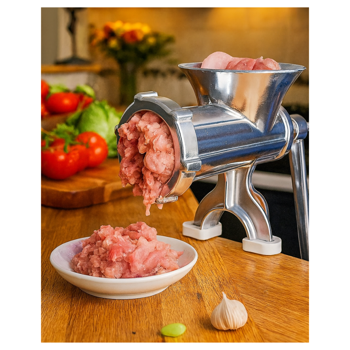 Molino Moledor Picador Cortador De Carne Manual Aluminio-4