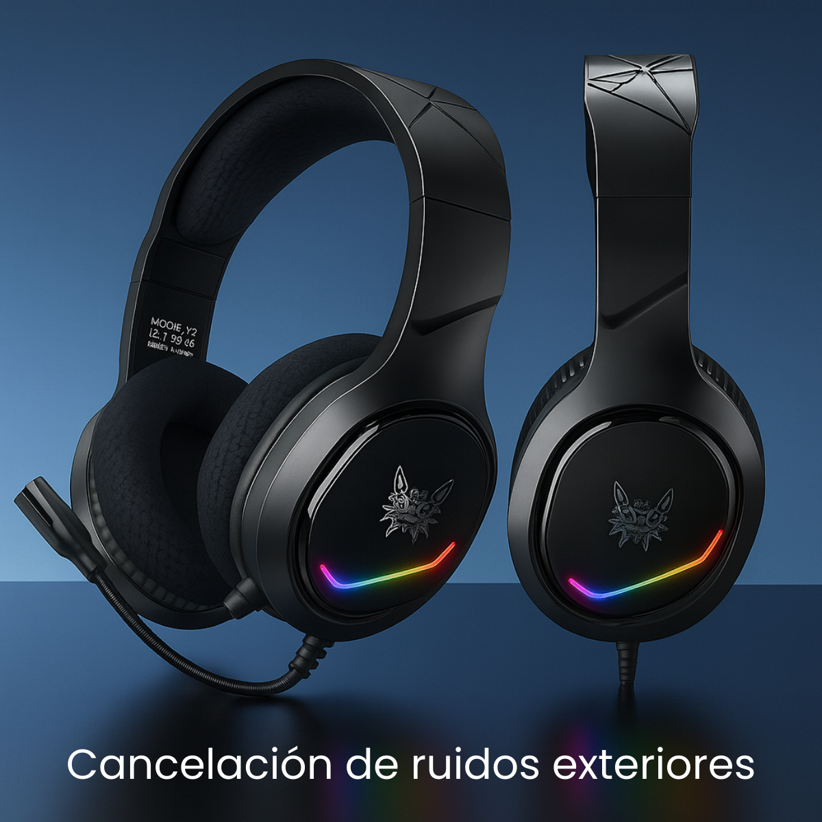 Audífonos De Cable Con Micrófono Gamer Profesional Luz Led-4
